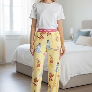 Disney Winnie the Pooh Tigger Women's Pajama Pants 3X Multicolor Graphic Print